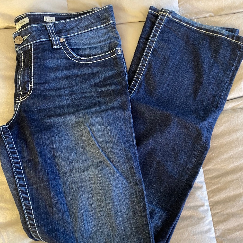 BKE denim “Payton” bootcut jean 33L